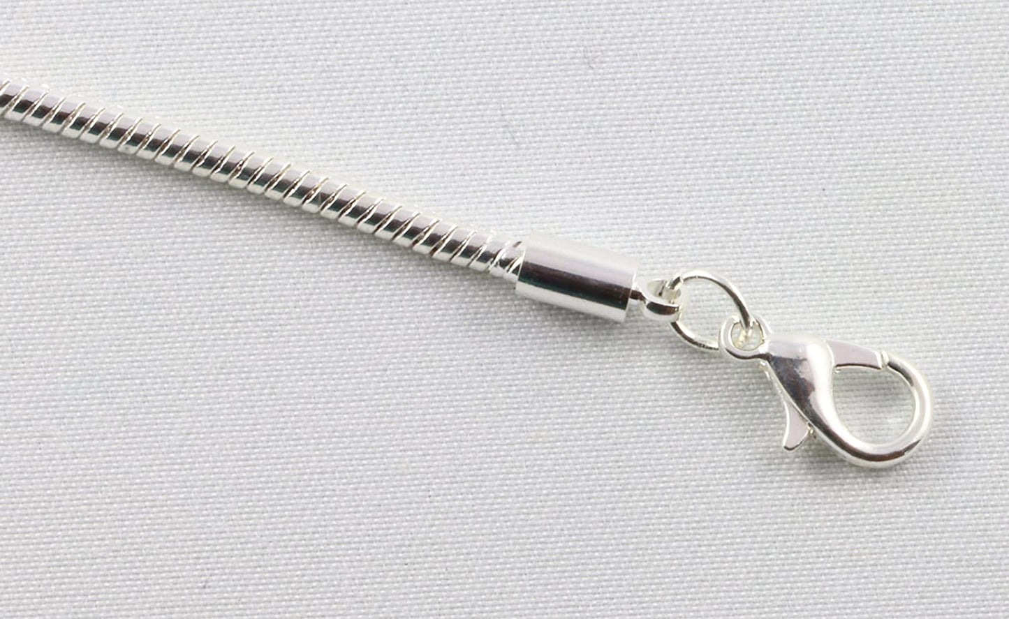 EPJ No Excuses Text Snake Chain Charm Bracelet