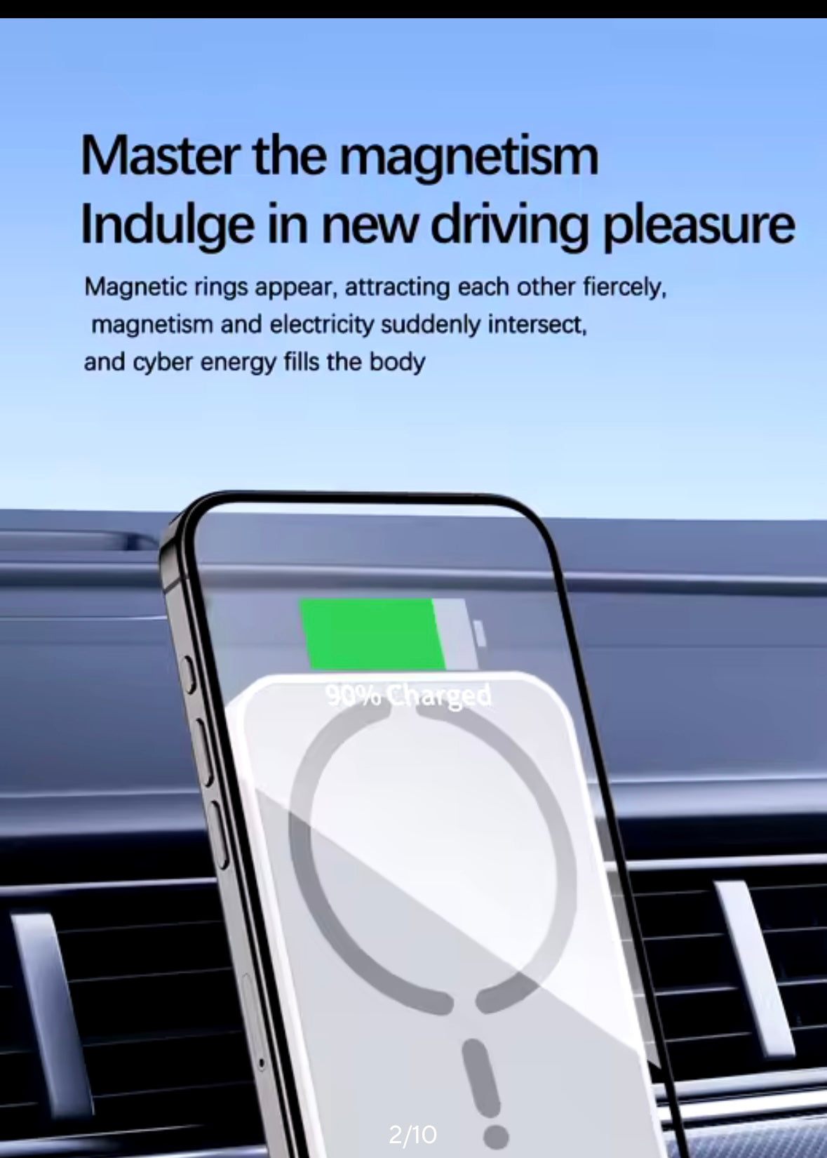 15W Magnetic Car Wireless Charger For Magsafe iPhone 12 13 14 15 16 Pro Max Air Vent Car Phone Holder Stand Fast Car Charging