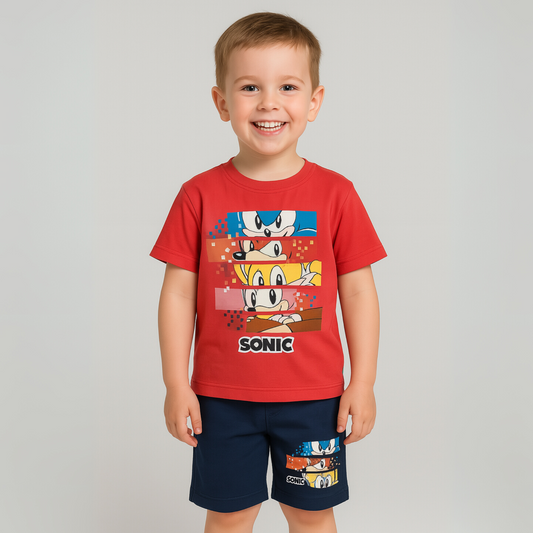 Sonic Speed Boys Short Set